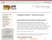 Tablet Screenshot of podlahyeton.cz
